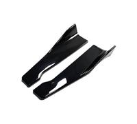 Aileron Panneaux latéraux Protecteur Bordure Lèvre Pare-Chocs Arrière Couverture Jupe Latérale Voiture Pare-Chocs Angle Voiture 48CM Longueur(Noir Brillant)