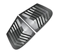 Aileron Pare-Chocs Arrière Voiture pour B&MW F20 Hayon 118i 120i 2011-2019 Persienne Triangulaire Arrière Séparateur d'air Garniture Pare-Soleil Couvercle Becquet Fenêtre Latérale(Carbon Look)