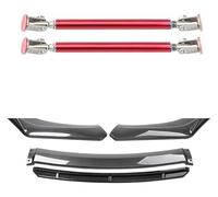 Aileron Pare-Chocs Avant Becquet Universel Lèvre Pare-Choc Avant Voiture Kit Carrosserie Séparateur Diffuseur Accessoires en Plastique ABS(20cm Red 5)