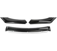 Aileron Pare-Chocs Avant Becquet Universel Lèvre Pare-Choc Avant Voiture Kit Carrosserie Séparateur Diffuseur Accessoires en Plastique ABS(Black and White)