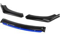 Aileron Pare-Chocs Avant Becquet Universel Lèvre Pare-Choc Avant Voiture Kit Carrosserie Séparateur Diffuseur Accessoires en Plastique ABS(Black and Blue)