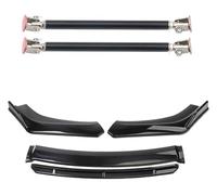 Aileron Pare-Chocs Avant Becquet Universel Lèvre Pare-Choc Avant Voiture Kit Carrosserie Séparateur Diffuseur Accessoires en Plastique ABS(20cm Black 5)