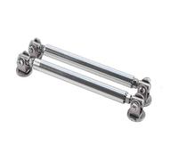 Aileron Pare-Chocs Avant Kit De Barre Support Lèvre Pare-Chocs Avant Et Arrière Voiture Becquet Séparateur Tige Décorative Universelle(20cm Silver)