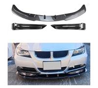 Aileron Pare-Chocs Avant pour BMW E90 E91 320i 330i 2005-2009 2010 2011 2012 Berline/Touring Noir Brillant/Aspect Carbone Diffuseur Lèvre Pare-Chocs Avant Couvercle Becquet(Carbon 2005-2008)