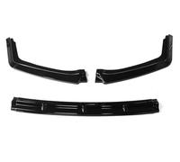 Aileron Pare-Chocs Avant pour Civic Hatchback 2016-2021 Spoilers Avant De Voiture 3 Pièces Lèvre Pare-Chocs Séparateur Latéral Kit Carrosserie Déflecteur Protection(Glossy Black)