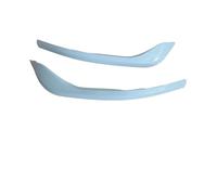 Aileron Pare-Chocs Avant pour VW pour Golf 8 MK8 pour GTI 2021 2022 2023 2024 Cadre Protection Antibrouillard Avant Garniture Couvercle Paupière Kit Carrosserie Becquet(Blanc)