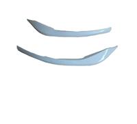 Aileron Pare-Chocs Avant pour VW pour Golf 8 MK8 pour GTI 2021 2022 2023 2024 Cadre Protection Antibrouillard Avant Garniture Couvercle Paupière Kit Carrosserie Becquet(Blanc)