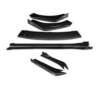 Aileron Pare-Chocs Avant Voiture pour A7 2015-2018 Séparateurs Pare-Chocs Avant Kit Carrosserie À Lèvres Extensions Jupes Becquet Jupe Marche Latérale d'angle D'enveloppe Arrière(Carbon Fiber Look)