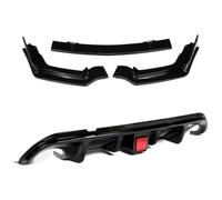 Aileron Pare-Chocs Avant Voiture pour Q50 Standard/Sport Version 2014-2017 Voiture Avant + Arrière Pare-Chocs Lèvre Ensemble Diffuseur Spoiler Garde Tablier W Feu Stop(G)