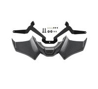 Aileron pour MT07 pour MT-07 SP 2021 2022 2023 2024 Nouveau Moto Sport Downforce Naked Front Spoilers Déflecteur D'aile Aérodynamique Carénage(Aspect Fibre de Carbone)