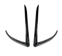 Aileron Voiture Avant Pare Chocs Avant Voiture avec Aileron Garniture Feux Antibrouillard Sourcil en Fibre De Carbone ABS Compatible avec Tesla pour Model X 2015-2020