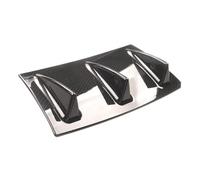 Aileron Voiture Avant Spoiler Pare Chocs Arrière Extérieur Universel en Fibre Carbone Noire ABS Diffuseur Châssis Accessoires Auto Style Aileron Requin À 3 Ou 5 Ailerons(Carbon fiber3)