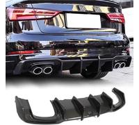 Aileron Voiture pour Audi A3 Sline S3 Sedan 2017-2019 Protecteur Châssis Pare Chocs Arrière Spoiler Accessoires Diffuseur Becquet Lip