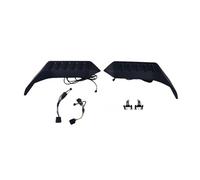 Aileron Voiture pour Jeep pour Wrangler JK JL 2007-2023 Feu Arrière Toit Aileron Latéral Diffuseur Lampe LED 4 Couleurs Spoiler Wing(A)