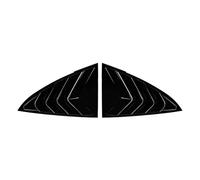 Aileron Voiture pour Tesla pour Modèle 3 2017-2023 pour Modèle Y 2020-2023 Couvercle Volet Lunette Arrière Paire Becquets Garniture Volet Fenêtre Triangulaire Arrière(Carbon Look)