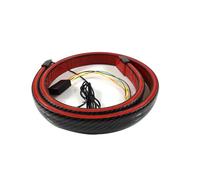 Aileron Voiture Voiture Universelle modifiée 1.3*M en Fiber de Carbone LED aileron arrière Voiture Aile de Coffre lèvre Aile Course arrière Aileron de Coffre (Couleur : 130cm Full Function)