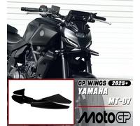 Ailerons aérodynamiques pour YAMAHA MT-07 2025-2026, carénage, ailerons latéraux MT07 GP WING, spoiler avant de moto, spoiler inférieur, lèvre avant noir