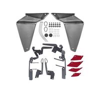 Ailerons latéraux de carénage Fixes pour MT-09 (Aspect Carbone Rouge)