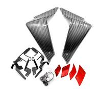 Ailerons Latéraux Moto Déflecteur Aérodynamique Adapté pour Moto pour MT-09 MT09 SP 2021 2022 2023, Becquet Latéral Nu, Force D'appui