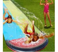 Ailes à air Gonflable Tapis Tapis de Glisse Double de Mètres Piste Toboggan avec Jet d'eau et Planches Bodyboard Gonflables Jou 501