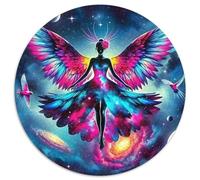 Ailes Ange 1000 Piece Puzzle Rond, pour Enfants Adult Jouets De Anti Stress Décoration pour Enfants Cadeau 12 Ans De Qualité Supérieure 1000pcs (67.5x67.5cm)