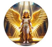 Ailes Ange 1000 Piece Puzzle Rond, pour Enfants Adulte Éduchatif Unique Jigsaw pour La Famille Amis 12 Ans De Qualité Supérieure 1000pcs (67.5x67.5cm)