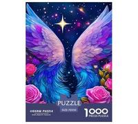 Ailes Ange 1000 Pièces Peinture Puzzle pour Adultes Matériaux Recyclés Cadeau Unique Adultes Et Adolescents Dès 14 Ans 70x50cm/1000pcs