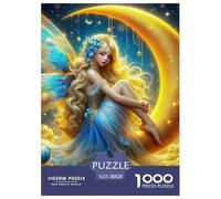 Ailes Ange 1000 Pièces Puzzle pour Adultes Jeu Stimulant Puzzle Anti-Stress Entraîner La Mémoire du Cerveau pour Hommes, Femmes, Seniors 38x26cm/1000pcs