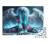 Ailes Ange Puzzle 1000 Pièces Adulte avec Assemblage Fluide, Puzzle d'art Jeu De Patience pour Un Passe-Temps pour Adulte, Étoile du Cadeau De Noël 38x26cm/1000pcs