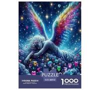 Ailes Ange Puzzle 1000 Pièces Jeu Éducatif Jeu De Défi Ailes Angéliques Art Divin Cadeaux pour Femmes, Hommes, Applicable Aux Adultes Et Enfants De Moins De 14 Ans 52x38cm/1000pcs