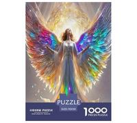 Ailes Ange Puzzle 1000 Pièces pour Adultes Et Enfants Religion De l'art De La Décoration Moderne Jeu Cadeau Unique 1000 Pieces Activité Relaxante Cadeau pour Femme, Homme, Couple Et Amie 70x50cm/1000