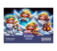 Ailes Ange1000 Pièces Aquarelle Puzzle Ailes Ange pour Adultes De Jeu pour Adultes Parfaitpourla Détente Créativité Et CommeCadeau70x50cm/1000pcs