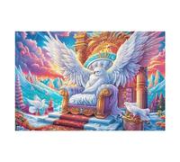 Ailes d’Ange Blanches Colombe 1000 Pièces Puzzle Adolescent en Carton Anti-Déchirure Difficulté Moyenne Activité Éducative Passe-Temps Petit Prix Pas Cher Premium 1000 PCS