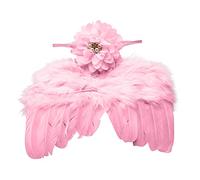 Ailes d‘ Ange pour Bébé - Costume Photographe Nouveau-Né, Vêtement Rôle Angelique Doux pour Enfant 0-6 Mois, Idée Cadeau Naissance