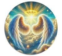 Ailes d'ange 1000 Pièce Jigsaw Puzzles Jeux ÉduChatifs Créatif Jigsaw Circulaire Défi Couleur pour Adultes Et Enfants 1000pcs (67.5x67.5cm)