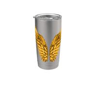 Ailes d'ange ange gardien de la liberté Gobelet isotherme en acier inoxydable double paroi