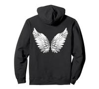 Ailes d'ange blanches liberté ange gardien Sweat à Capuche