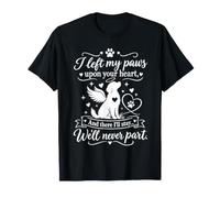 Ailes d'ange commémoratives pour Chien « I Left My Paws Upon Your Heart » T-Shirt