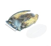 Ailes d'ange en acrylique gris pour décoration de maison, jardin, décoration murale religieuse élégante symbolisant la foi et la protection pour salon, bureau, terrasse, 20 x 17 cm