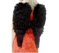 Ailes noires à plumes adulte Taille Unique noires G