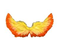 Ailes d'ange pour adultes et enfants, ailes d'ange blanches pour Halloween, costumade pour femmes et filles, costume d'ailes d'ange tombé pour adultes, Halloween, fête de Noël, déguisement (orange