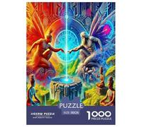 Ailes d'ange Puzzle 1000 Pièces Cadeau Unique Le Pouvoir mystérieux Jeu Éducatif Défi Jouet À De Qualité Supérieure Peinture Art pour Adultes Et Enfants À Partir De 14 Ans 38x26cm/1000pcs