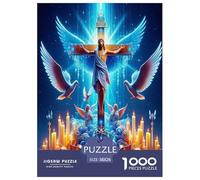 Ailes d'ange Puzzle 1000 Pieces Cadeau Unique Le Pouvoir mystérieux Jeu Éducatif Défi Jouet À De Qualité Supérieure Peinture Art pour Adultes Enfants 38x26cm/1000pcs