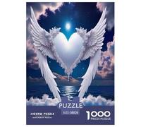 Ailes d'ange Puzzle 1000 Pieces Cadeau Unique Le Pouvoir mystérieux Jeu Éducatif Défi Jouet À De Qualité Supérieure Peinture Art pour Adultes Et Enfants 38x26cm/1000pcs