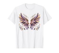 Ailes d'ange violettes et dorées T-Shirt