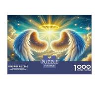 Ailes d'anges Puzzle 1000 Pièces Convient Aux Adultes Ailes d'anges Décoration D'intérieur Le Défi ÉduChatif en Papier Unique 38x26cm/1000pcs
