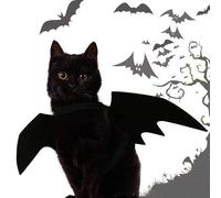 Ailes de chauve-souris | Costume d'Halloween pour animal de compagnie | Ailes de cosplay au toucher | Design léger en fibres synthétiques 50 g, tenue amusante pour les fêtes, les séances photo, les