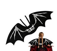 Ailes de Chauve-souris pour ,Accessoires Cosplay à Attaches pour Halloween | Tenues De Déguisement Noires À Lanière Élastique - Pour Pâques Noël Anniversaire Séance Photo Acteurs Adultes Garçons