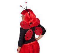 Ailes de coccinelle - PTIT CLOWN - Noir et Rouge - 48 x 45 cm - Costume Halloween