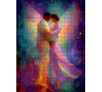 Ailes De Couple Puzzle 5000 Pieces, Puzzle Adulte 5000, Impossible Classique Jigsaw, Familial Puzzles Jeu de, Jigsaws en Bois, pour Jeu Éducatif Défi, Décoration Murale Cadeau FNKL5-845